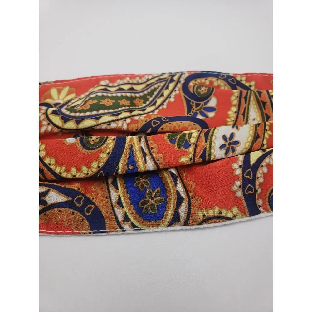 Silk Paisley face mask